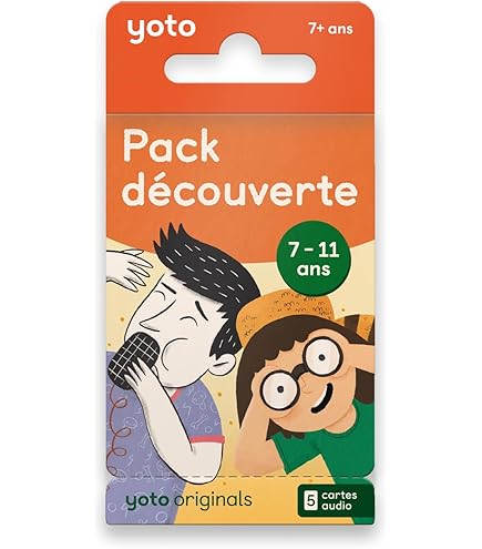 Yoto Pack découverte 3-7 ans, Kids French Starter Packfor Use with